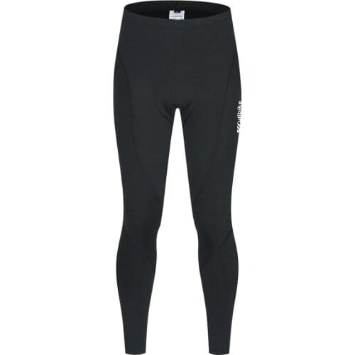 Wulibike winter fleece warm cycling pants for mens bicycle sport tights black man High elastic sponge Pad bike Track long Pants