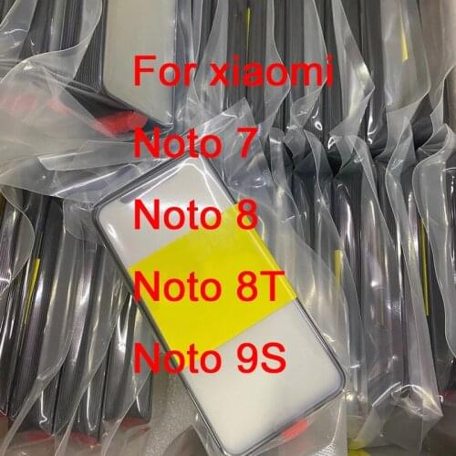 1PCS Outer Screen For Xiaomi Redmi Note 7 8 8T 9S Front Touch Panel LCD Display Glass Cover Lens Phone Repair Replace Parts