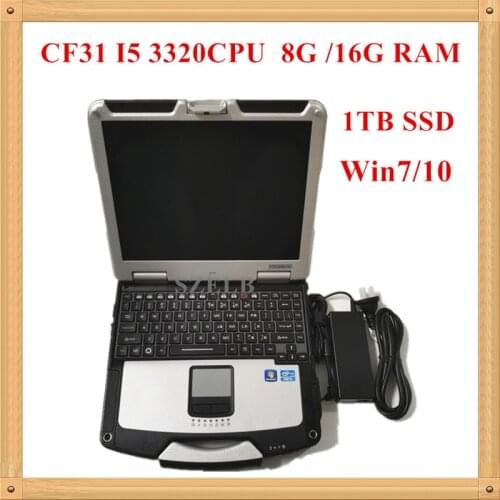 2021 Used Toughbook CF31 laptop with I5 3320 8G RAM 1TB SSD HDD for Panasonic laptop for Alldata Star C3/C4/C5/C6 ODIS ICOM NEXT