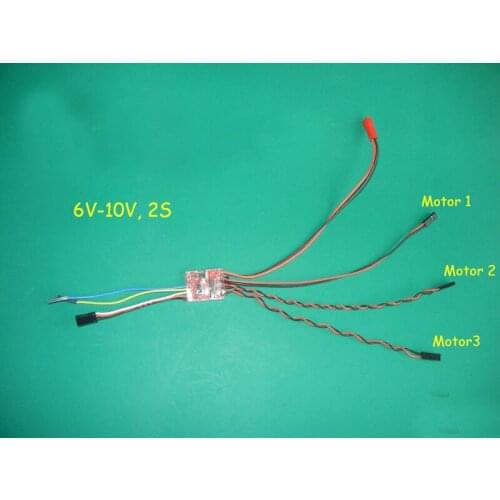 3-Channel 2S Brushed ESC Forward/Backward Regulator Speed Controller Spare Parts For 1/35 Excavator/Tank/Rotation Turret RC Mode
