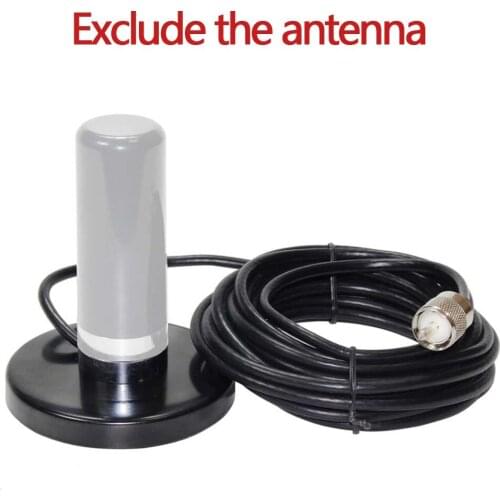 ABBREE AR-123 Magnetic Mount Base 9CM Coaxial Cable 5M for Baofeng TYT QYT Mobile Car Radio Walkie Talkie HH-N2RS Antenna