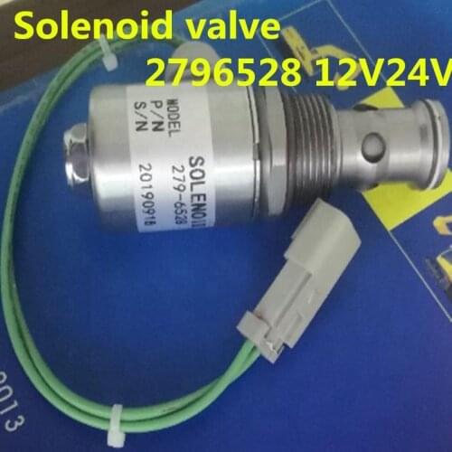 For construction machinery accessories 2796528 12V 24V solenoid valve 279-6528 high quality accessories free mail