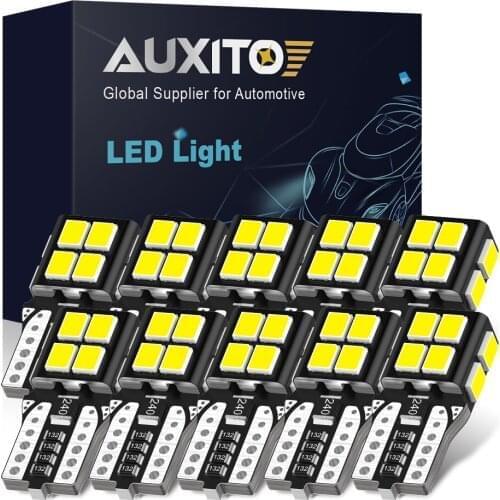 AUXITO 10Pcs T10 W5W Led Canbus Signal Lamp For Volvo XC60 XC90 S60 V70 S80 S40 V40 V50 XC70 V60 C30 C70 XC60 12V Car Lights