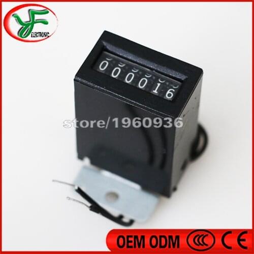 Free shipping 10 pcs/lot 6 digits arcade coin Counter +12V,18cps mechanical counter for arcade game machine parts