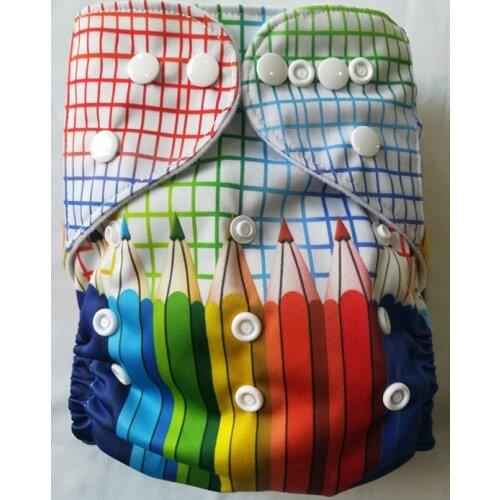 Big Discount Print Baby Cloth Diapers Reusable Pocket Cloth Diapers Washable Inserts BEST QUALITY FREE SHIPPING