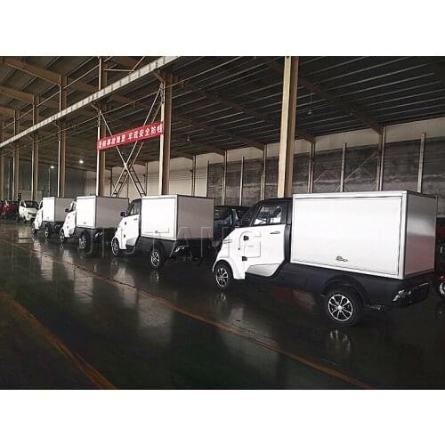 Electric Food Car Mini Cargo Delivery Truck Box Pup Truck Utility Cargo Delivery Cars Electric Car for Adult