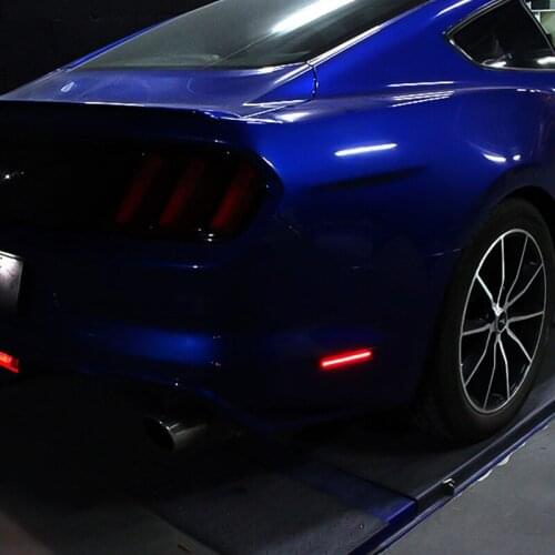 Car width light side bumper light driving rear bumper light LED laser light For 15-20 Ford Mustang Modification Accessories