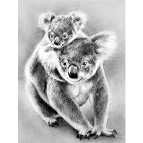 Animal Diamond Painting 5D DIY Full Drill Mother Love Koala Diamond Embroidery Diamond Mosaic Art Home Room Decor