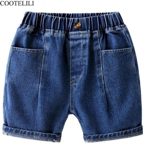 COOTELILI Summer Children Beach Shorts Kids Boys Denim Short Pants Jeans Boy Panties Casual Trousers For Kids