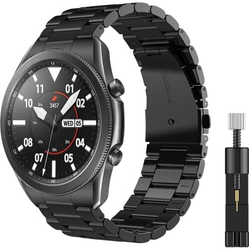 No Gap Design Metal Band for Samsung Galaxy Watch3 45mm Strap 22mm Stainless Steel Bracelet Galaxy Watch 46mm/Gear S3 Wristband