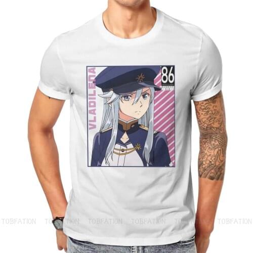 Vladilena Milize TShirt For Men 86 Eighty Six Lena Shinei Anime Camisetas Fashion T Shirt Comfortable Printed Fluffy