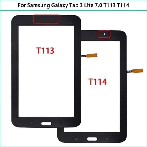 New T113 Touchscreen For Samsung Galaxy Tab 3 Lite 7.0 SM-T113 T114 Touch Screen Panel Digitizer Sensor Front Glass Replace