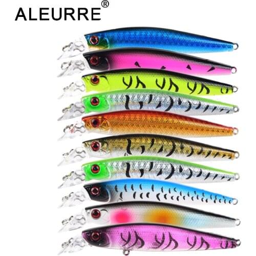 1PCS Floating Minnow Topwater Bait 100mm 9g Crankbaits 6# Hooks Wobblers Hard Fishing Lure