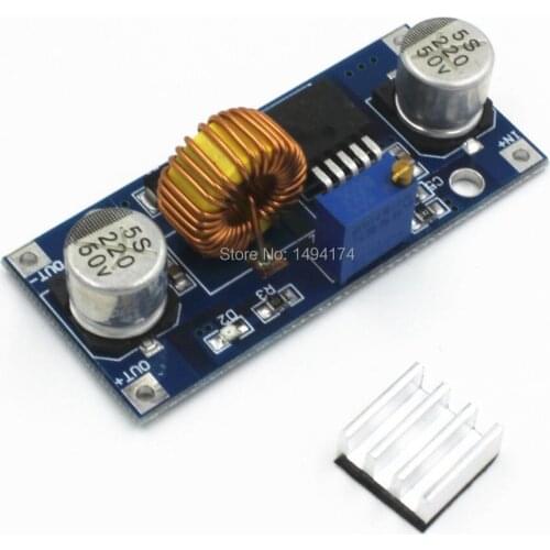 WQScosea Q8S-1 XL4015 DC 5A 4-38V to 1.25-36V Step Down Adjustable Power Supply Module Lithium Charger 36V 24V 12V 9V 6V 5V 3V