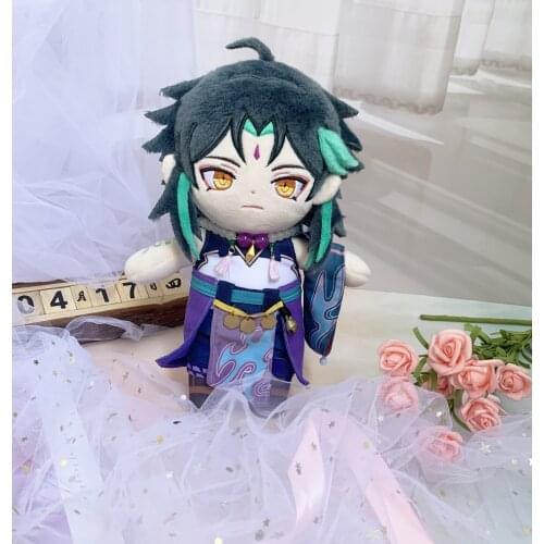 Pre-sale 20cm Doll Game Genshin Impact Xiao Cosplay Cute Plush Stuffed Change Dolls Toy Plushie Clothes Birthday Xmas Gift