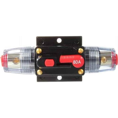 100A 50A 60A 80A 150A 12V 24 Car Truck Audio Amplifier Circuit Breaker Fuse Holder AGU Style Stereo Amplifier Refit Fuse Adapter