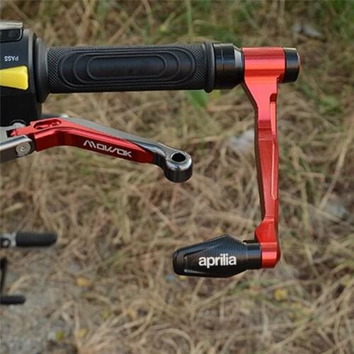 Motorcycle CNC Handlebar Handle grips Bar Ends + Brake Clutch Levers Guard Protector For Aprilia RSV 4 RSV4 FACTORY 2009-2021