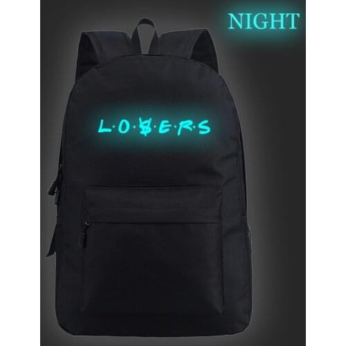 It Loser Backpack Men Women The Losers Club Backpacks Luminous Unisex Black Teenag School Bag Loser Lover Bags Mochila Feminina