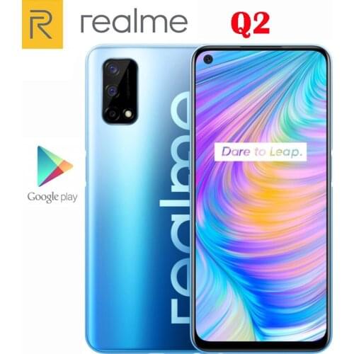 Original Official New Realme Q2 5G Cell Phone Dimensity 800U Octa Core 6.5inch 120Hz 5000mAh 30W Dash Charge 48MP Real Camera