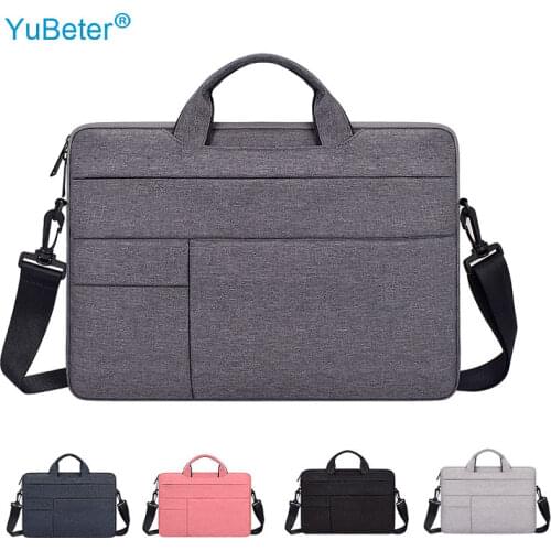 YuBeter Laptop Sleeve Shoulder Bag Handbag for HP MacBook Air Pro 11 12 13 14 15.6 Inch PC Case Computer Pouch Travel Briefcase
