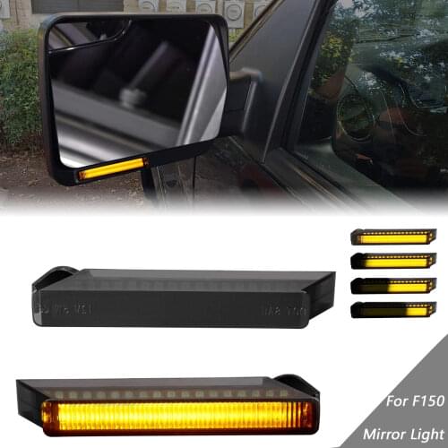 Dynamic LED Rear View Mirror Blinker Lamp Turn Signal Light for Ford F150 Raptor 09-14 Expedition 1997-2007 Mark LT 2006-2008