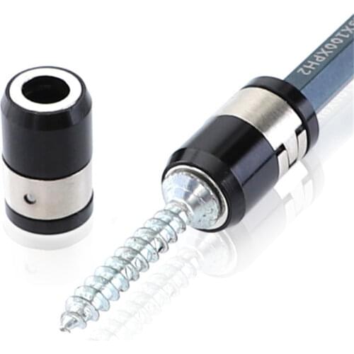 Universal 21mm HRC60 Removable Anti-Corrosion Strong Magnetizer Ring Magnetic Steel For 6.35mm Screwdriver Bits