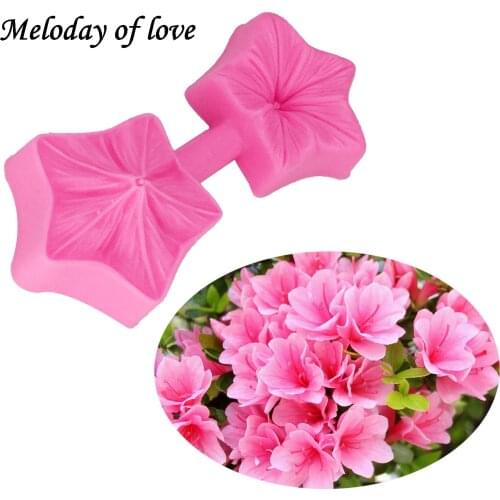 1Pcs DIY Silicone Mold Fondant Chocolate Moulds Candy Cake Molds Embossed Sugar Arts Flower DIY Wedding Decor T1259