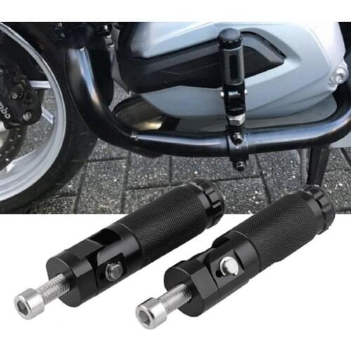 2 Pcs Foot Pegs I Shape Folding Aluminum Alloy Motorcycle Folding Pedals for 8mm Install Bolts Motorcycle/Bicycle Accessories