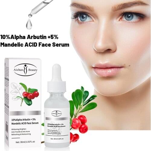 Arbutin Almond Acid Skin Brightening Essence Liquid For Removing Chloasma Lightening Whitening Serum Skin Care