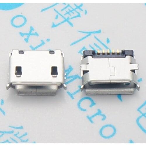 Free shipping 10PCS SMD micro USB female socket copper shell USB charging port data port MK5P 5P 5-pin SMD