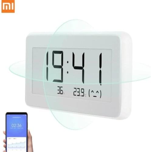 Xiaomi Mijia BT4.0 Wireless Smart Electric Digital clock Indoor Outdoor Hygrometer Thermometer E-link Temperature Measuring Tool