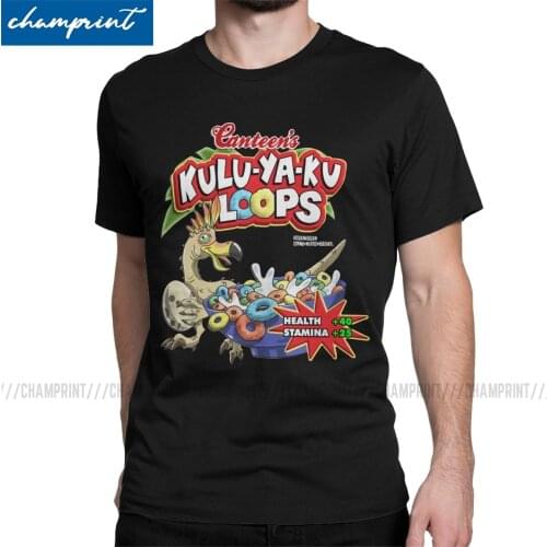 Men T-Shirt Kulu-Ya-Ku Loops Cereal Creative Cotton Tee Shirt Monster Hunter World MHW Game T Shirts Round Neck Clothes 5XL 6XL