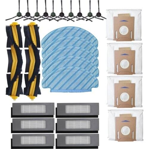 Main / Side Brush For ECOVACS DEEBOT OZMO T8 / T8 AIVI Robot Vacuum Cleaner Dust Bag Filter Disposable Mop Cloth Accessories