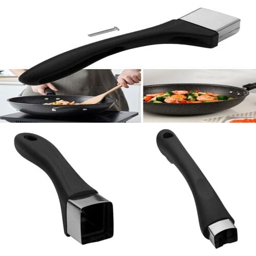 Kitchen Pot Handles Accessories Detachable Bakelite Long Handle Replacement for Pan Handheld Frying Pans Safety Cookware Tools