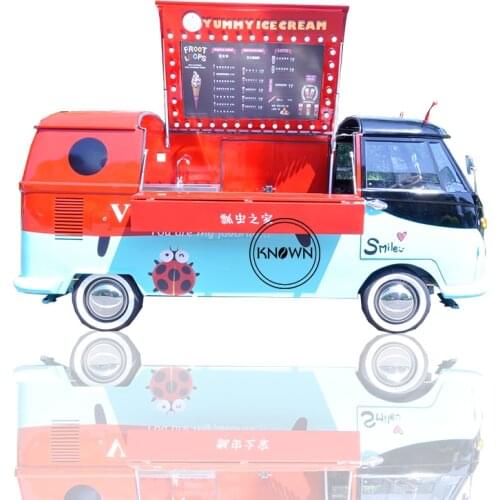 Can customized electric fast food truck mobile food kiosk food cart trailer for sale