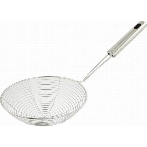 Stainless Steel Food Oil Pot Strainer Ladle Kitchen Tools Oval Fine Mesh Skimmer Colanders