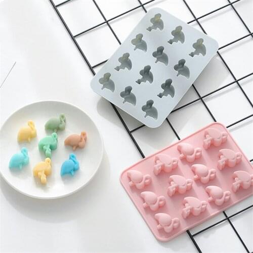 New Flamingo Silicone Cake Mold Fondant Molds DIY Cake Decorating Tools Silicone Ice Cookies Molds Ice Cube Tray