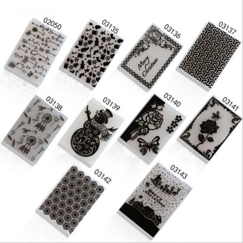 2019 New Plastic Embossing Folder For Scrapbooking Photo Card Making Tools Embossing Template Paper Crafts Decor