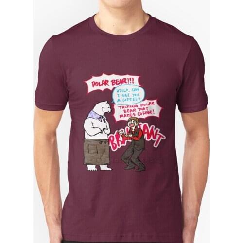 Polar Bear!!! New Summer Lovely Design Hip Hop T-Shirt Tops Shirokuma Cafe Cabin Pressure Arthur Shappey