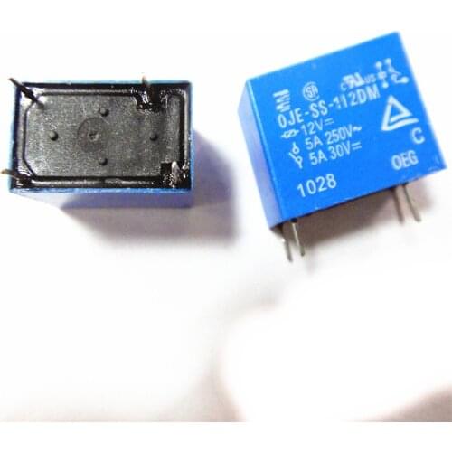 100%Original New TE OEG Power Relay OJE-SS-112DM 12V 5A 250VAC 4pin