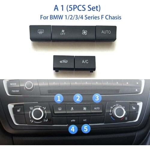 New Console CD Button Air Condition AC Button Repair Kit For BMW 1 2 3 4 F Series F20 F30 F35 F45 F46 F80