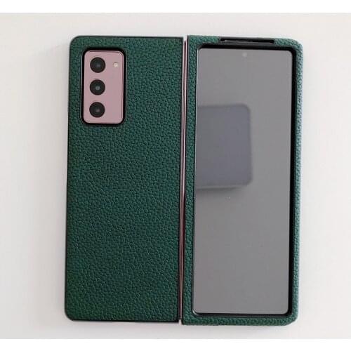 Retro Case for Samsung Galaxy Z Fold2 all-inclusive Phone Case Shockproof Cover leather Shell for Galaxy Z Fold 2 5G Case