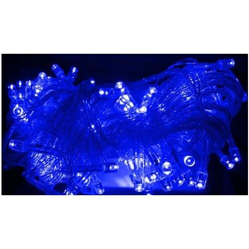 20pcs/lot 10M 100LED Fairy String Light Christmas EU 220V male&female Linkable connector 9 color optional Xmas-static,no flash