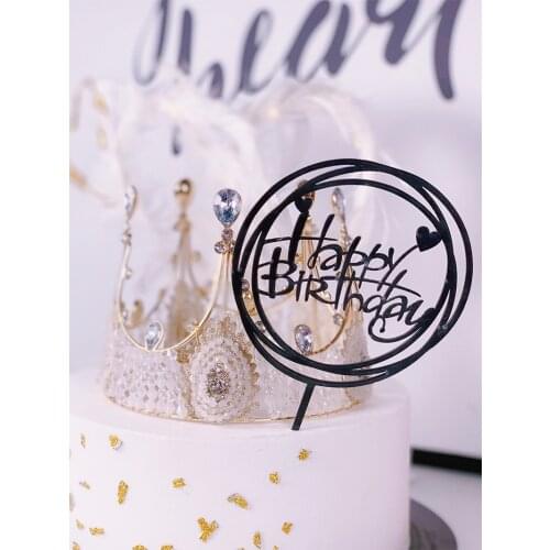 Sweet Angel Wings Cake Toppers Set Happy Birthday Cake Topper Kids Happy Birthday Cake Topper Wedding Cake Decoration Supplies