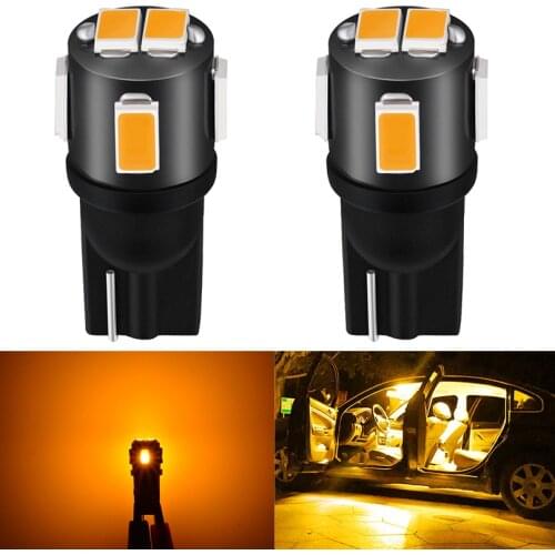 2pcs T10 W5W Led Bulbs 194 168 LED Car Dome Map License Plate Light 5630Smd White Amber Red 12V For Spoilers MX5 CX 5 GH CX-7 GG