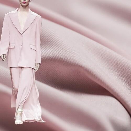 Red Raspberry Light Pink High Count Worsted Wool Fabrics Garment Material Women Suits Jacket Pants DIY Sewing Cloth Freeshipping