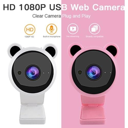 HD 080P Webcam Full HD Mini Computer PC Webcam With USB For Real-Time Broadcast Video Conference Recording Work