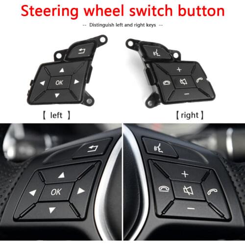 High Quality Audio Radio Control Button Car Steering Wheel Switch Button for Mercedes Benz E W212 2014-2015 Accessories