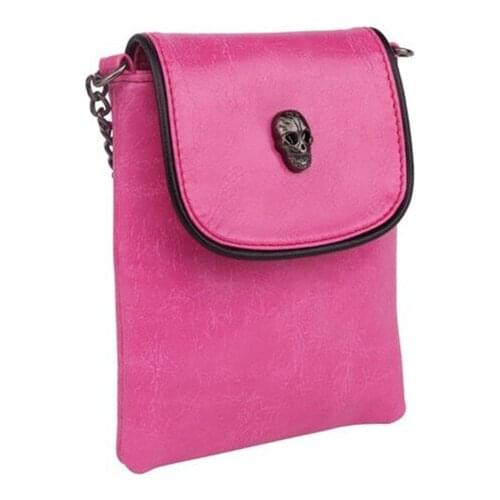 Sixfit 2020 Women Split Sheep Leather Womens Messenger Rivet Skull Chain Tote Handbag Travel Crossbody Satchel Purse Phone Bag