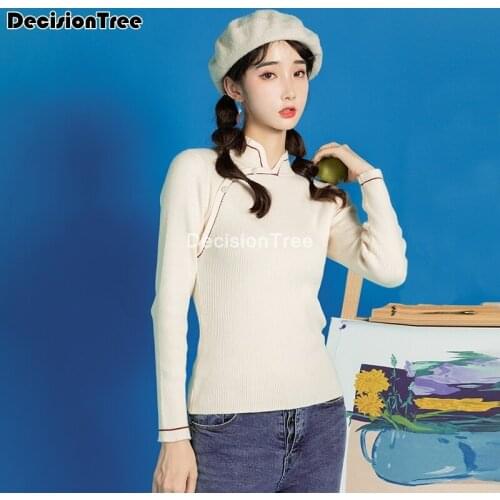 2021 vintage hanfu blouse chinese style cheongsam tops woman china classical qipao shirt chinese style tea top hanfu sweater